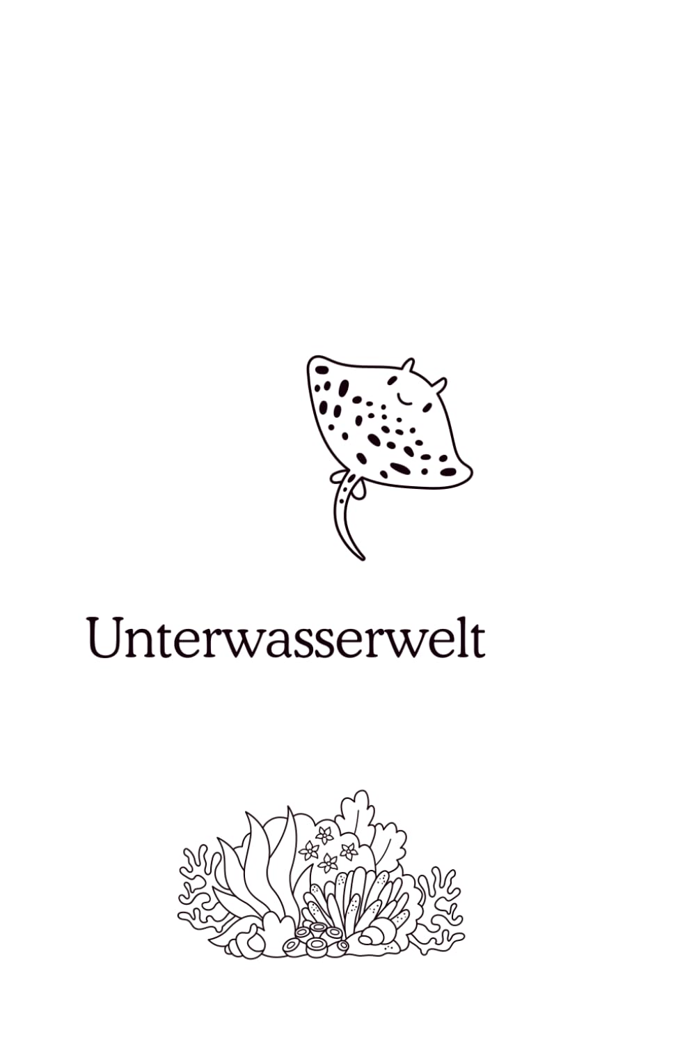 Unterwasserwelt Malbuch