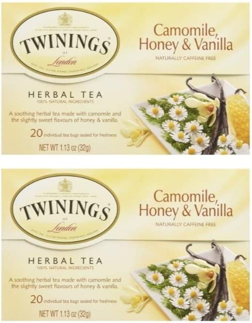Twinings Honey & Vanilla Chamomile, 20 ct (Pack of 2)