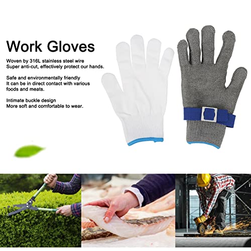 Luvas de escultura em madeira Luvas de aço anticorte Nível 5 Proteção Luvas de segurança universais