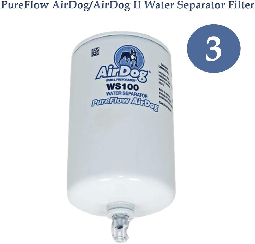 Air Dog Filters 6 Pack | (3) Fuel Filters FF100-2 & (3) Water separator WS100