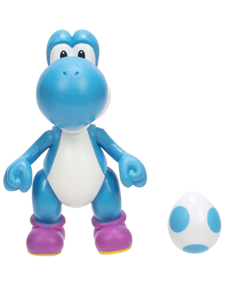 Super Mario 4" Yoshi Figure with Accessories, Multicoloured, 4 inches
