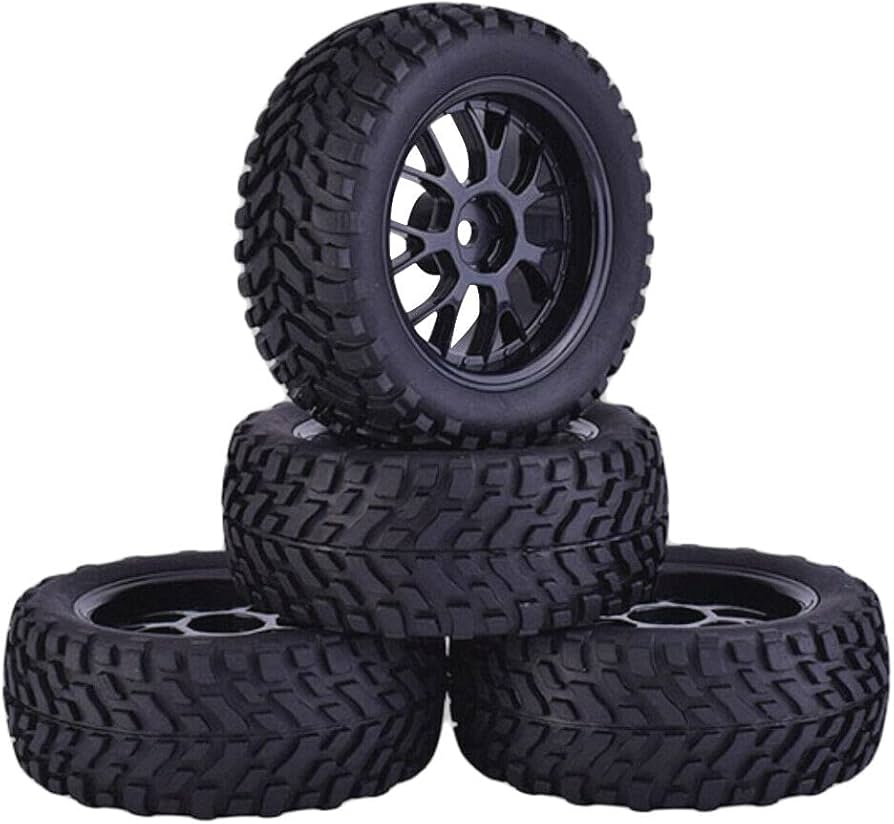 Amazon | 4個75MMスーパーソフトラバーラリーカーホイールリム