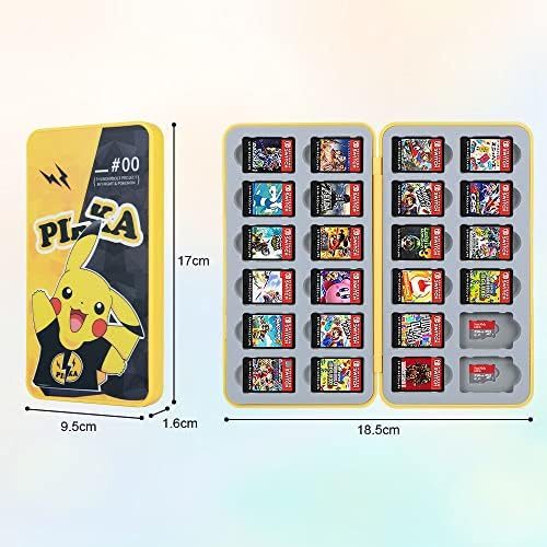 Vicloon Game Card Case Switch for Nintendo Switch, Game Card Holder Game Storage with 24 Cartridge Slots, Switch Games Holder case for Switch Game Card & SD Card Storage for Travel Carrying Case