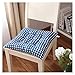 Poduszka Kuchnia Podkładki na krzesła biurowe Styl duszpasterski Poduszki do siedzenia Śliczny wzór w kratę Poduszka dekoracyjna do domu (Kolor: D, Rozmiar: 40x40cm) (A 40x40cm)