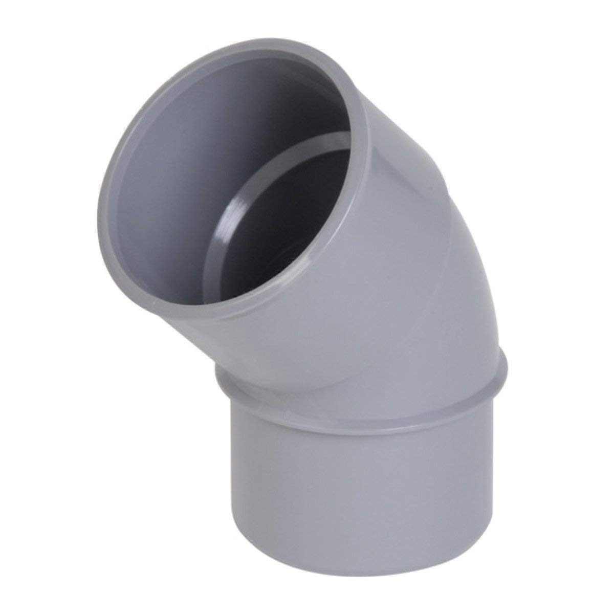 coude pvc - mâle / femelle - 45 degrés - diamètre 160 mm - nicoll cz4