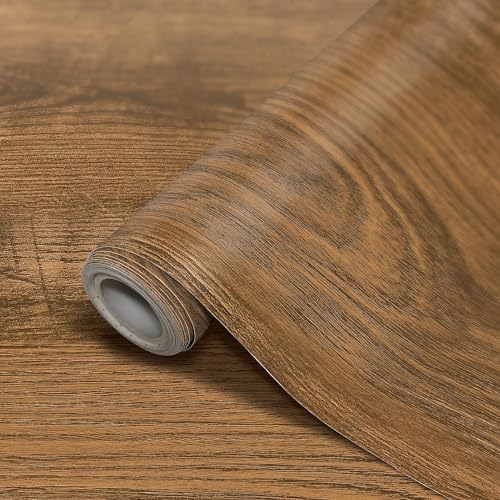 Papier décoratif classique en bois adhésif repositionnable et imperméable