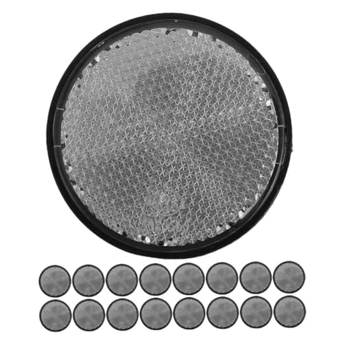 20 pcs Reflectores Reflectivos de Plástico Redondos para Motocicleta miniatura 7
