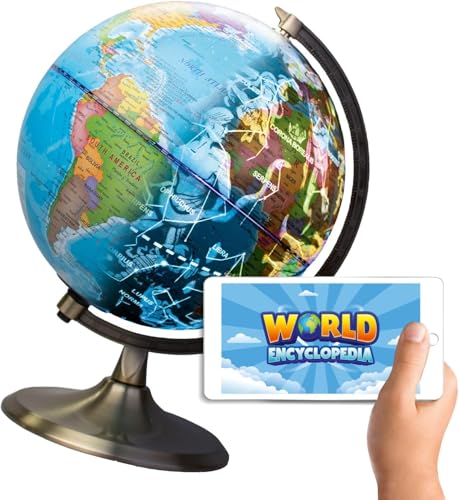 Big Minds - Globo Terráqueo En Inglés | Bola Del Mundo Interactiva Niños Noche Y Día | Globo Terraqueo Interactivo Niños Con App | Bola Del Mundo Con Luz Led | Regalos Comunion Niña | Comunion Niño