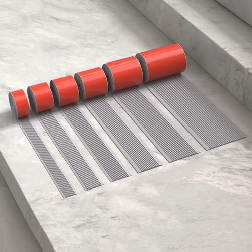 ���ȔS���R�[�i�[�K�[�h �K�i�G�b�W�K�[�h ����~�ߊK�i�X�e�b�v�X�g���b�v PVC ���t���ȒP ����/���O�K�i�p(Gray,W80mm L15m/49ft)