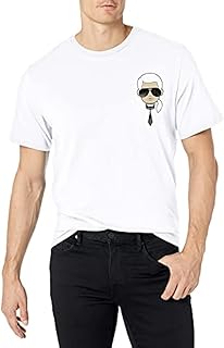 KARL LAGERFELD Mens Classic Karl Character Short Sleeve Crew Neck T-Shirt
