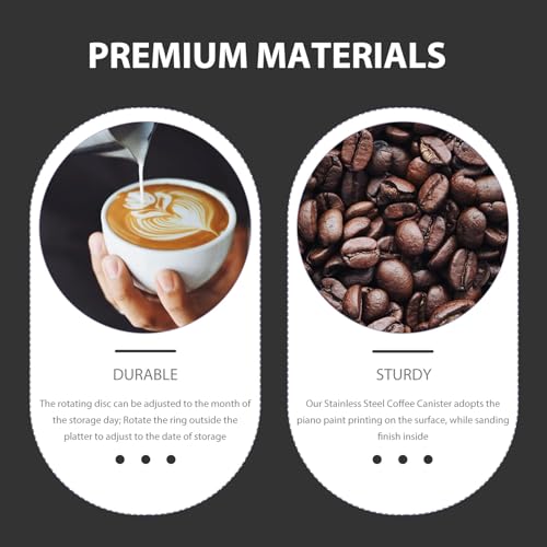 Contenedor de café ARTIBETTER hermético acero inoxidable miniatura 3