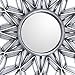 All American Collection New Separated 3 Piece Decorative Mirror Set, Wall Accent Display (Silver Star)