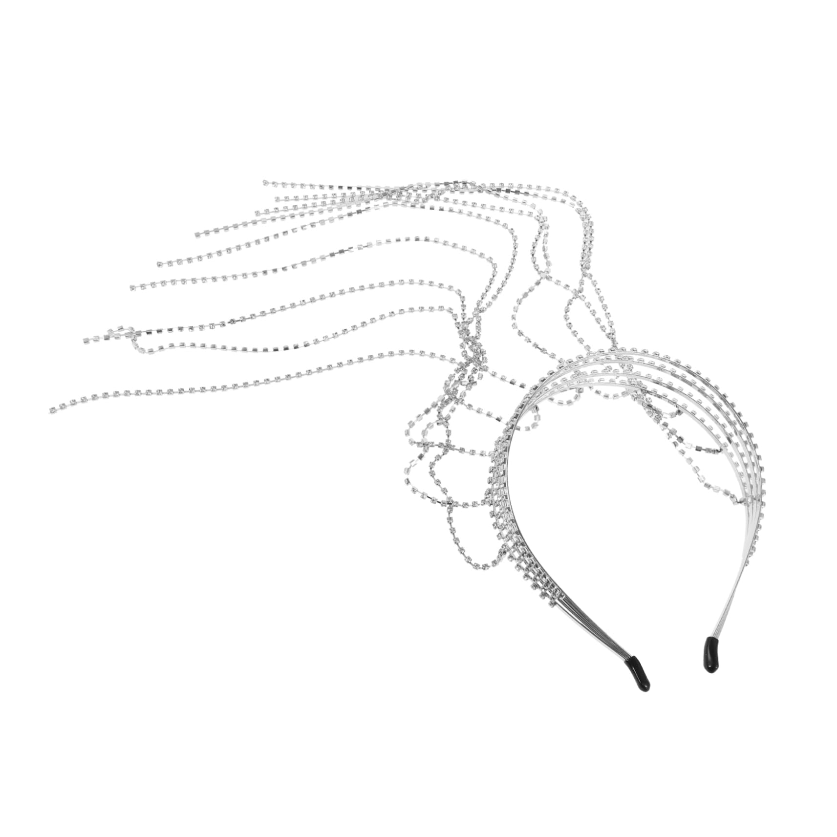 Beavorty 4 Uds Cadena De Pelo Trenzada Con Diamantes De Imitación Diadema De Viaje Con Diamantes De Imitación Diadema De Con Diamantes De Imitación Para El Pelo