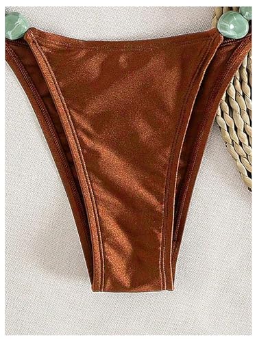 Bikini string triangle anti-marques de bronzage coupe haute - 5