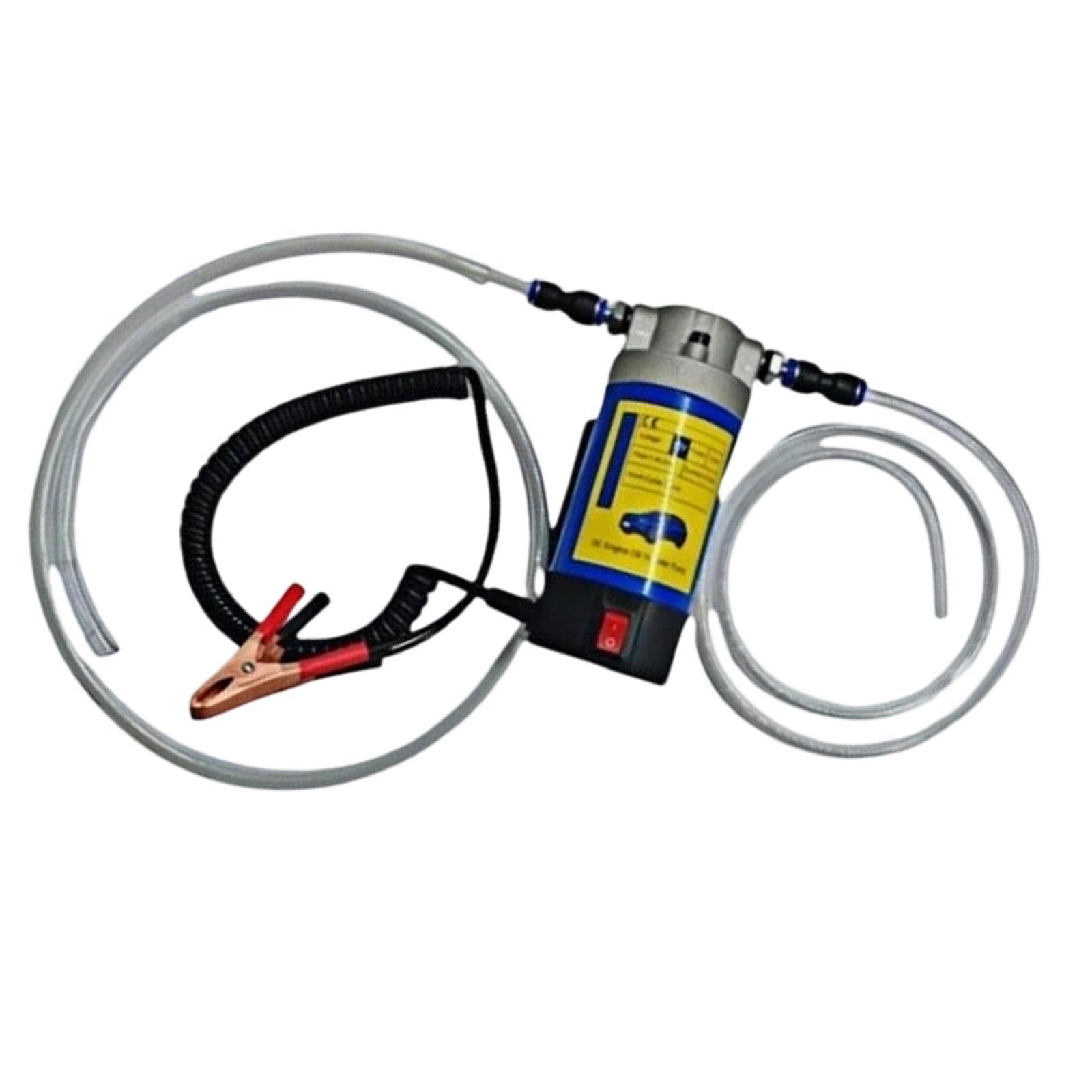 Pompe d'aspiration d'huile 100 W - Pompe de transfert d'huile robuste 24 V pour tâches d'entretien de voiture et de machines - Transfert électrique portable