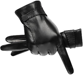 Waterproof Gloves Leather Gloves For Men Winter Sheepskin Warm