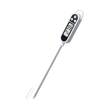Meat Thermometer Digital Food Thermometer for Cooking Instant Read for Kitchen Baking, BBQ white-1pcs