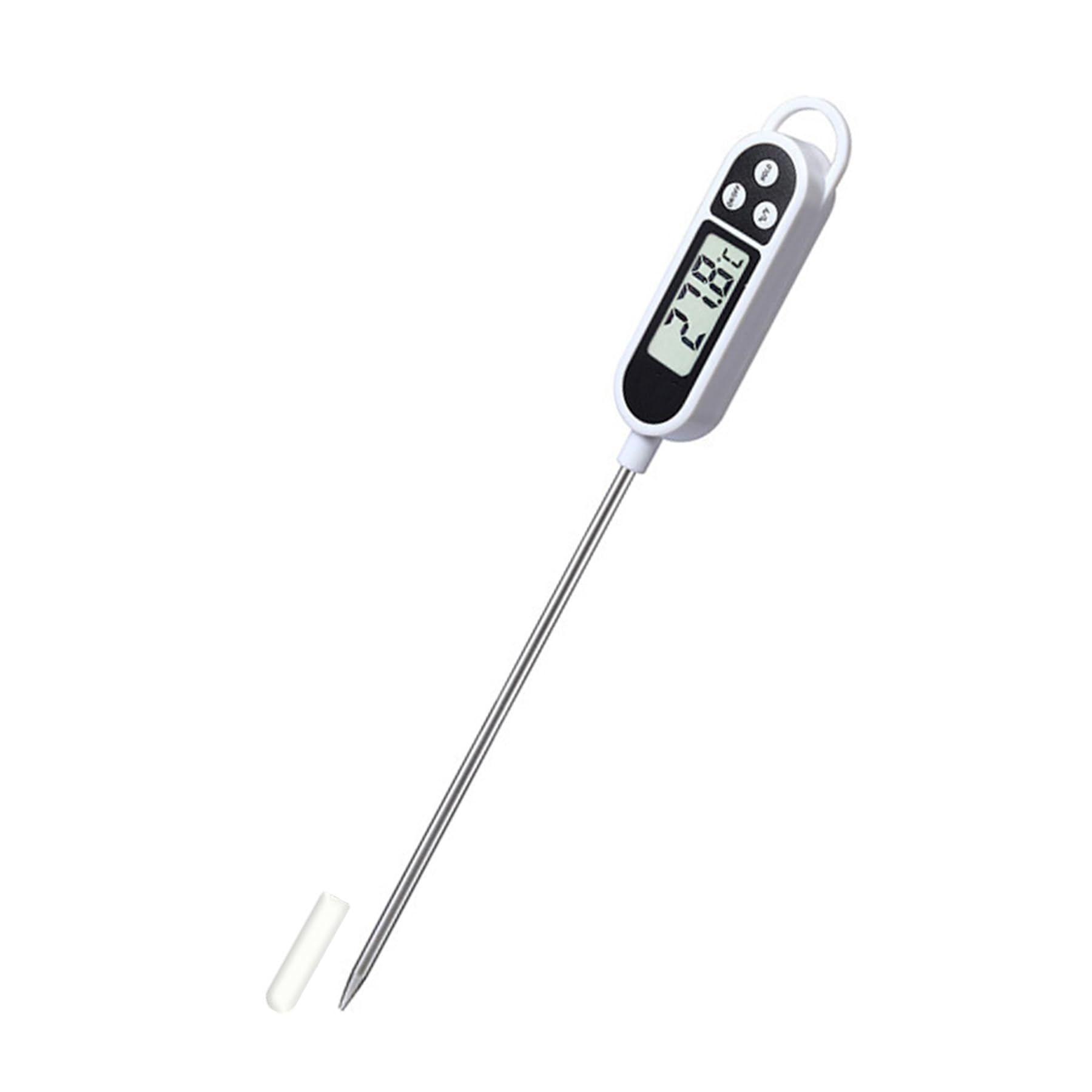 Meat Thermometer Digital Food Thermometer for Cooking Instant Read for Kitchen Baking, BBQ (white-1pcs)