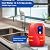 Tankless Electric Water Heater, 110V 3000W Under Sink On Demand Instant Hot Water Heater for Kitchen Bathroom Washing (Red)