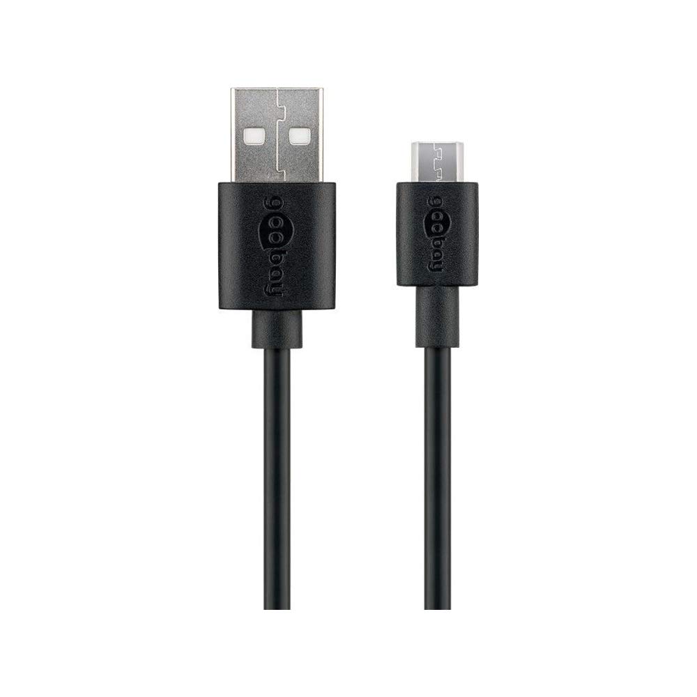 Micro USB Cable for Charging and Syncing Black 1m 46800