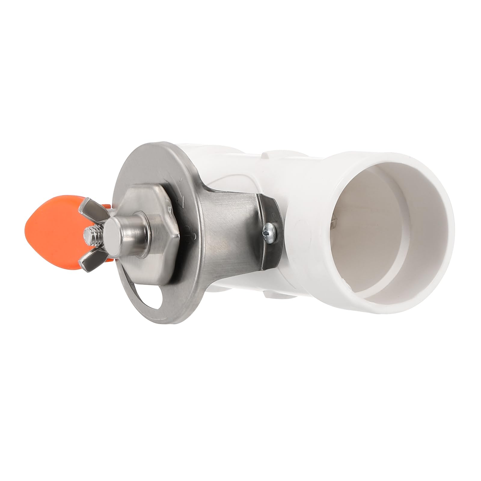 PATIKIL Ammortizzatore manuale del volume del condotto HVAC da 5 cm, regolazione in PVC, ritardante di fiamma, controllo dell'ammortizzatore del flusso d'aria per sistema di bilanciamento dell'aria