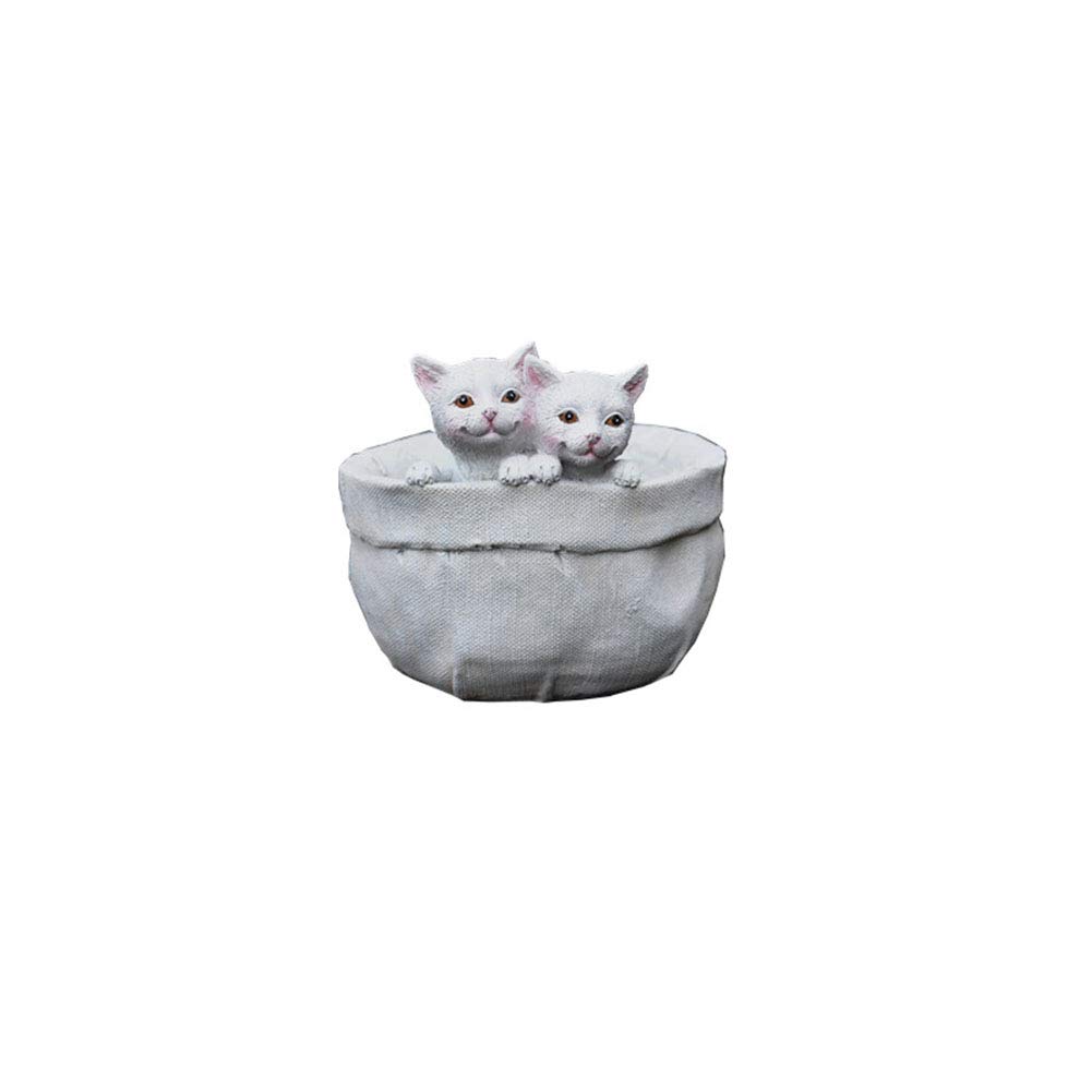 Sublimez un extérieur triste avec la sculpture de jardin pot de fleur chat