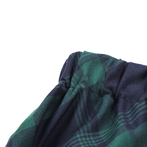 Urban Coco BGCY0021GXL Women'S Elastic Waist Plaid Pleated Skirt Tartan Skater School Uniform Mini Skirts thumb #4