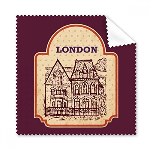 Nettoyeur écran microfibre anti-traces pour téléphone et lunettes dessin Londres 5pcs