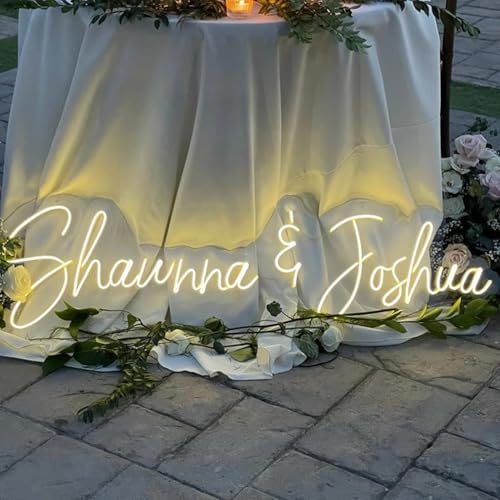 Custom Neon Signs, Neon Sign Customizable for Wall Decor, Personalized Neon Sign for Wedding...
