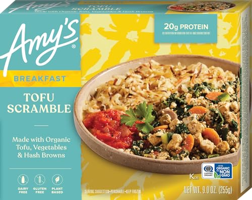 Amy’s Tofu Scramble Plant-Based Microwave Meal, 9 Oz