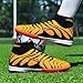Generic Men's and Women's Strong and Fashionable Football Shoes with Broken Nails, Large-Sized Football Rubber Shoes Yellow