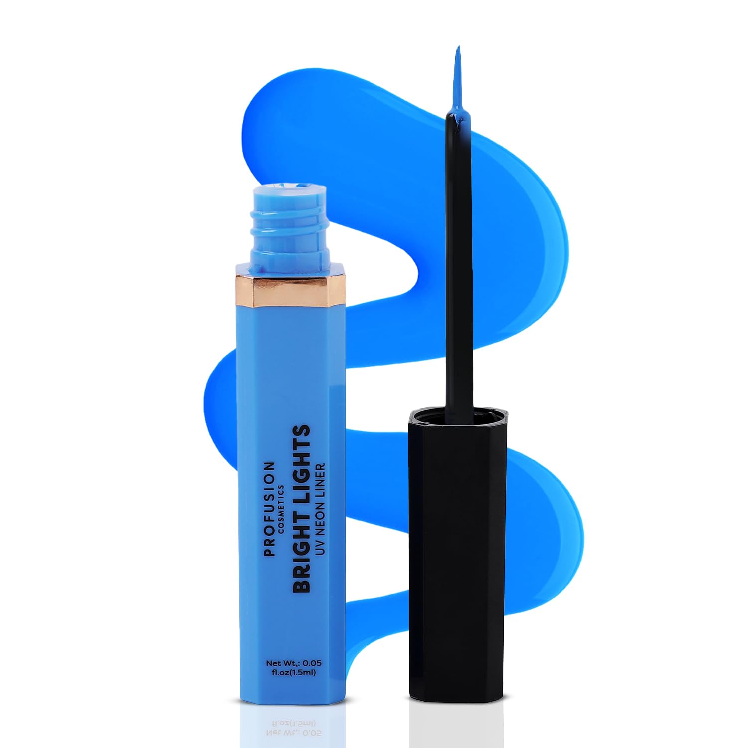 Bright Lights UV Neon & Pastel Eyeliner – Smudge-Proof, Long-Wearing Eye Liner with Precise Retractable Tip, Waterproof & Budge-Proof Eye Makeup (Bolt)