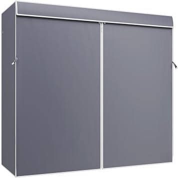 VIPEK Cover ONLY Fit for V5/ V10/ S3/ V6E/ V3C/ V5L/ V10i/ S3i/ V5L i1 Garment Rack, Dustproof Oxford Fabric Clothing Rack Cover with Zipper, 70.1" L X 17.3" W X 74.8" H, Grey