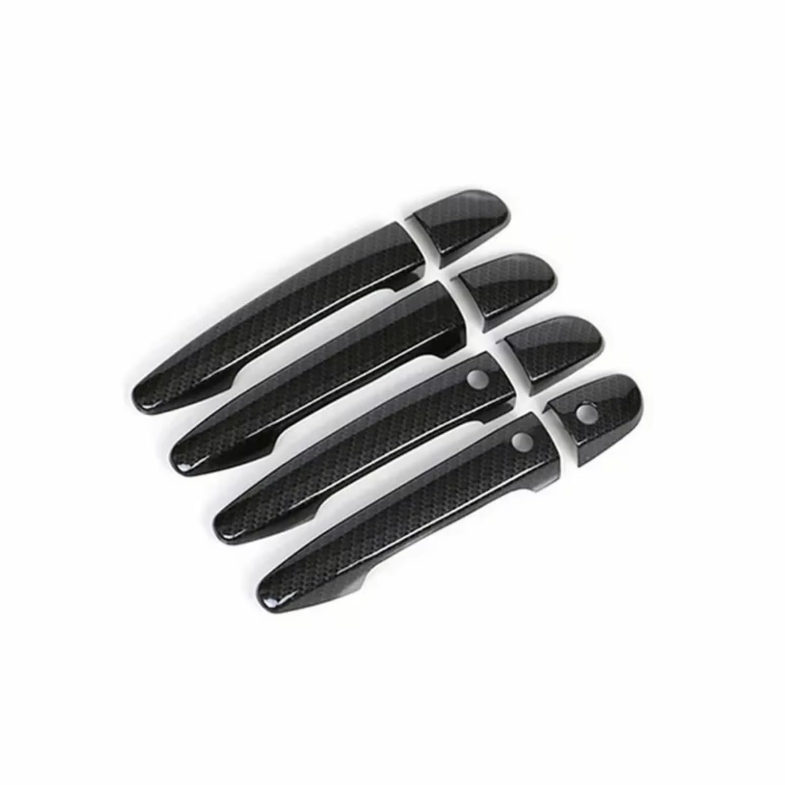Qdzvalumv Smart Carbon Car Door Handles Cover Shell Compatible With Mazda For Cx3 Cx5 2014-2019 Car Exterior Door Handle Cover Trim Decoration Upgrade Outer Cap Shell Set(Smart Carbon)