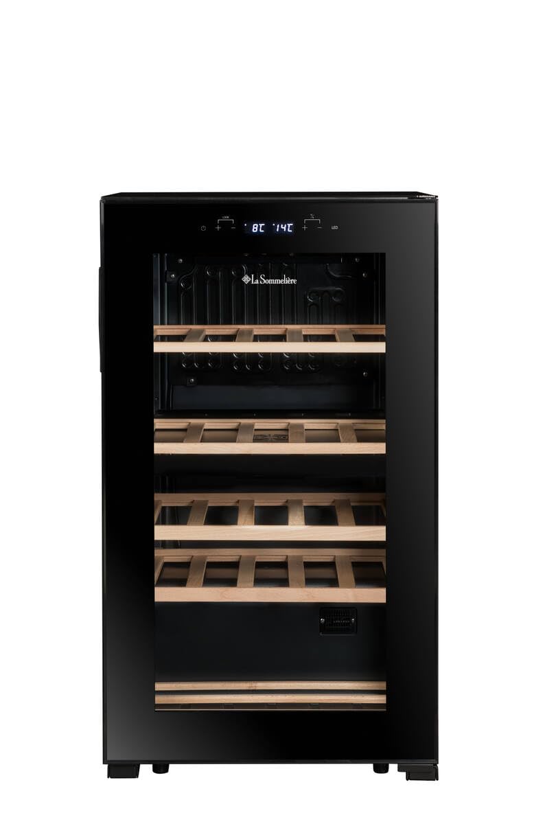 LA SOMMELIERE SLS32DZBLACK Cave de mise à température double zone 32 Bouteilles