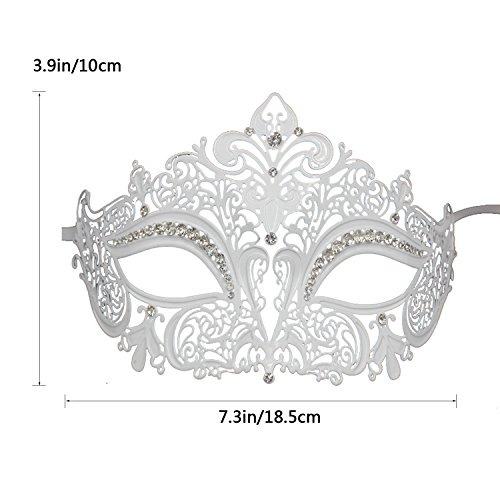 Image of Coddsmz Couples Venetian Masquerade Mask Set Luxury Style Princess Party Mask for Couples Women and Men Mardi Gras Masks