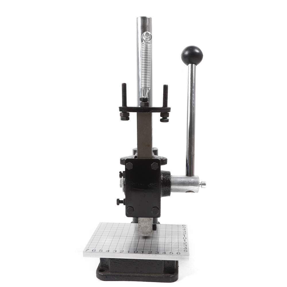 Leather Perforating Machine,Manual Perforating Machine,Perforating and Stamping Tool,Stamping and Cutting Machine,Manual Punching Tool with PP Plate + Aluminum Plate with Scale