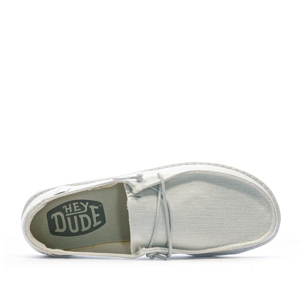 HEYDUDE Chaussures Bleu Pailettée Femme Wendy Glitter