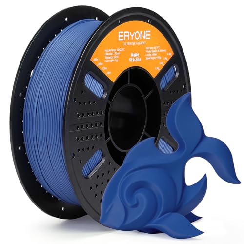 Image of ERYONE Matte PLA Lite 3D Printer Filament 1.75 + /- 0.03mm, Matte Filament 1KG(2.2LBS) Spool, Classic Blue