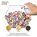 129 Oz Hexagon Cookie Jars with Lids ( 2 Pack) Wide Mouth Plastic Jars with Lid Reusable & Recyclable Shatterproof Jars Clear Plastic Jars for Cookies, Candy, Laundry Detergent Pods Stock Your