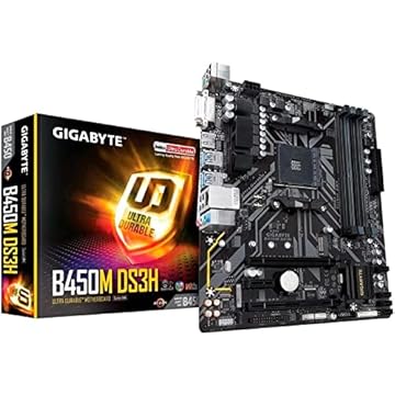Gigabyte B450M DS3H (AMD Ryzen AM4/Micro ATX/M.2/HMDI/DVI/USB 3.1/DDR4/placa-mãe)