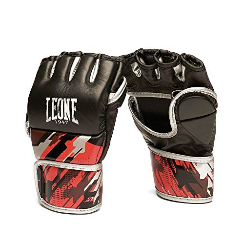 LEONE 1947 - Guanti MMA Neo Camo Guanti MMA, Unisex – Adulto, rosso, l