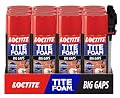 Loctite Tite Foam Big Gaps Spray Foam Sealant, 12 fl oz Can, 12 Pack - Polyurethane Expanding Insulation