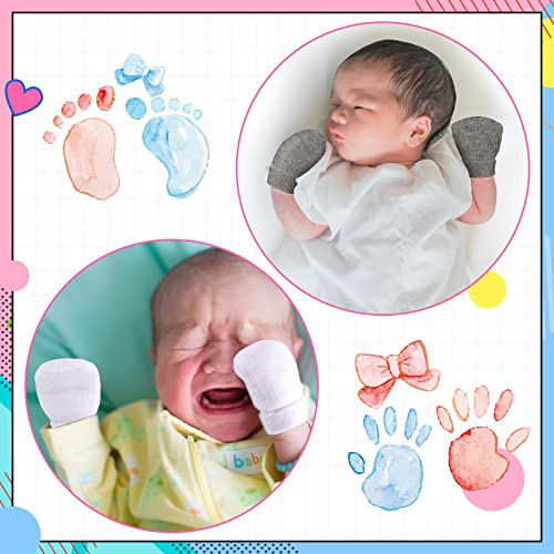12 Pairs Baby Preemie Mittens Preemie Gloves No Scratch Baby Mittens Newborn Cotton Gloves for Premature Newborn Girls Boys4