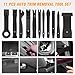 GOOACC 11PCS Auto Trim Removal Tool Kit No-Scratch Pry Tool Kit for Car Audio Dash Door Panel Window Molding Fastener Remover Tool Kit-Black