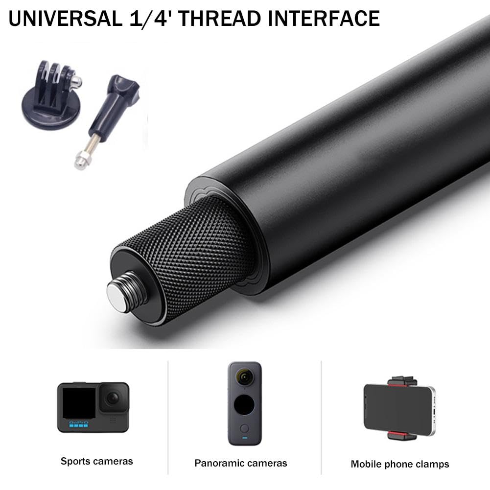 Monopod de golf Selfie Stick y analizador de columpio, trípode ajustable y estaca de pico para grabar tu swing con soporte para teléfono