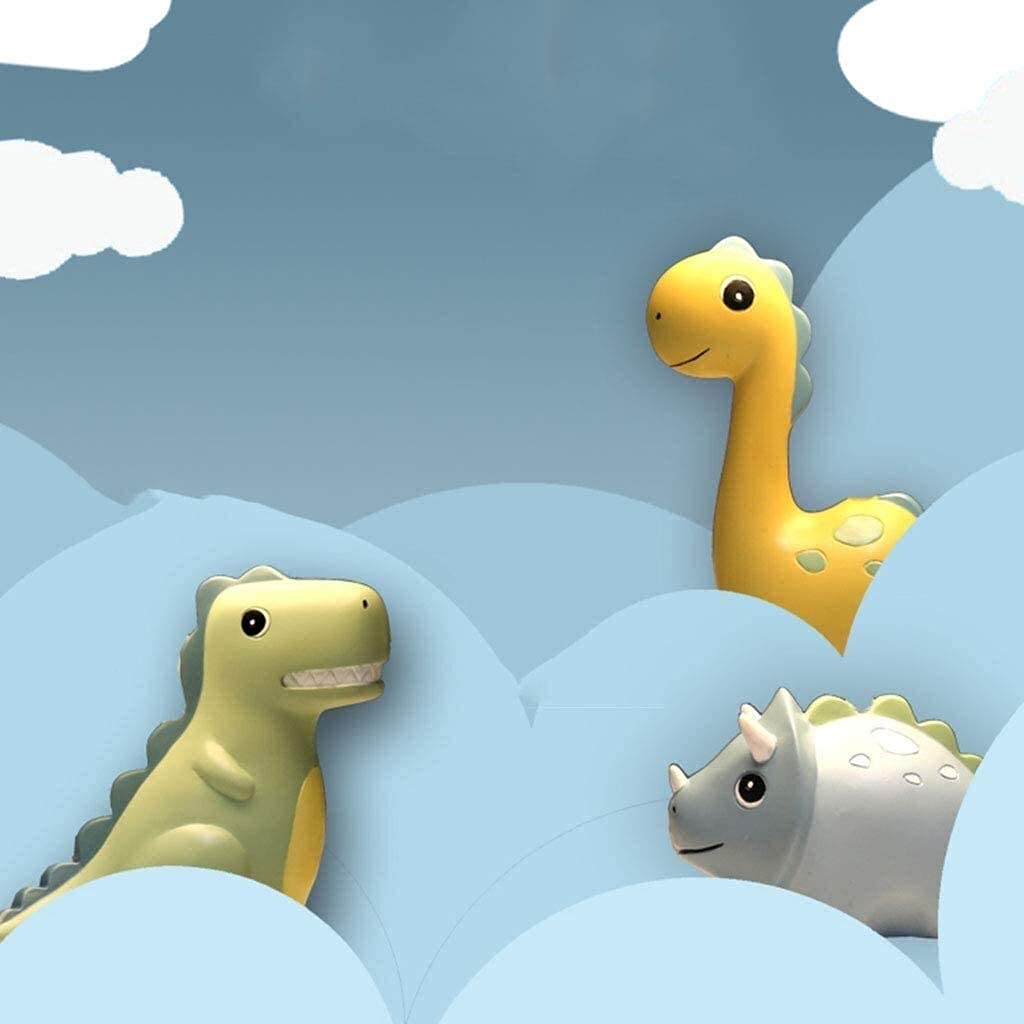 XANAYXWJ Lámpara de Escritorio habitación Dibujos Animados Dinosaurio Amarillo Dormitorio lámpara de Noche Creativo cálido romántico Lindo