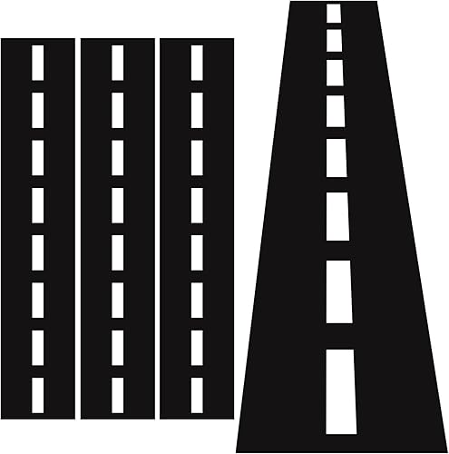 Moukeren Camino de mesa de carretera de 3 piezas de 10 x 1.4 pies, camino de mesa de construcción de suelo Oxford para automóvil, fiesta de