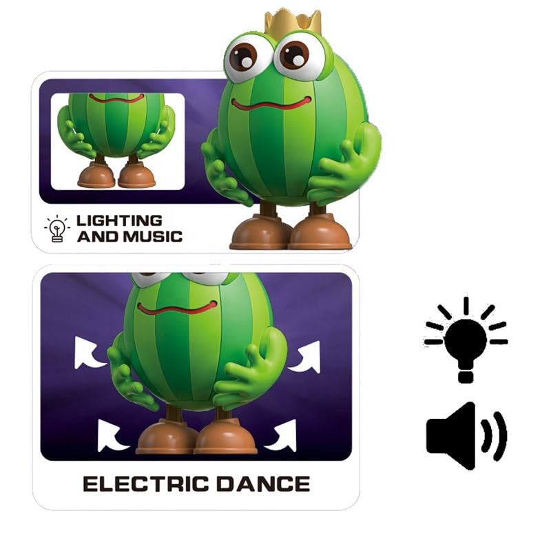 Image of WireScorts Dancing Watermelon Musical Toy for Kids with Light & Music with Talking & Voice Recording Feature, Interactive Cartoon Toys for Babies Boys and Girls (2+ Years)