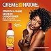 Creme of Nature Strength & Shine Leave-In Conditioner, Dual-Action Moisture & Protection with 100% Organic Argan Oil, Curly Hair Care Gift, 8.45 fl oz